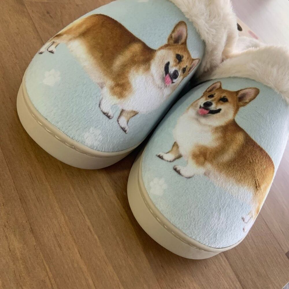 New✨ SNUGGS Corgi Indoor / Outdoor Slippers (Sz 6-8) - Picture 4 of 7